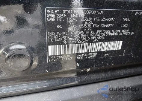 2020 Toyota Rav4 Xle z USA, uszkodzony, nr VIN JTMP1RFV8LD060642